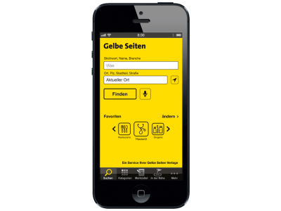 Gelbe Seiten App